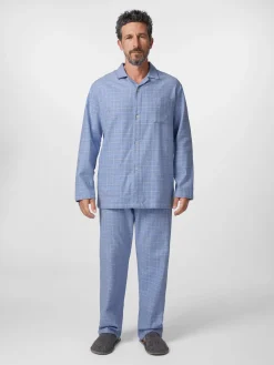 Herren-Flanellpyjama kariert