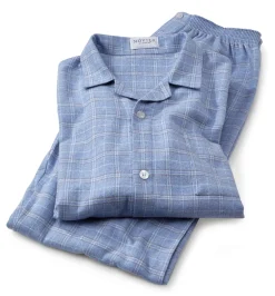 Herren-Flanellpyjama kariert