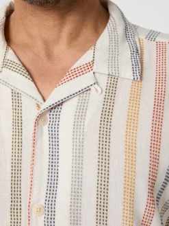 Herrenhemd Strukturstreifen