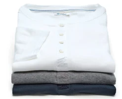 Herren-Henley-Shirt Halbarm