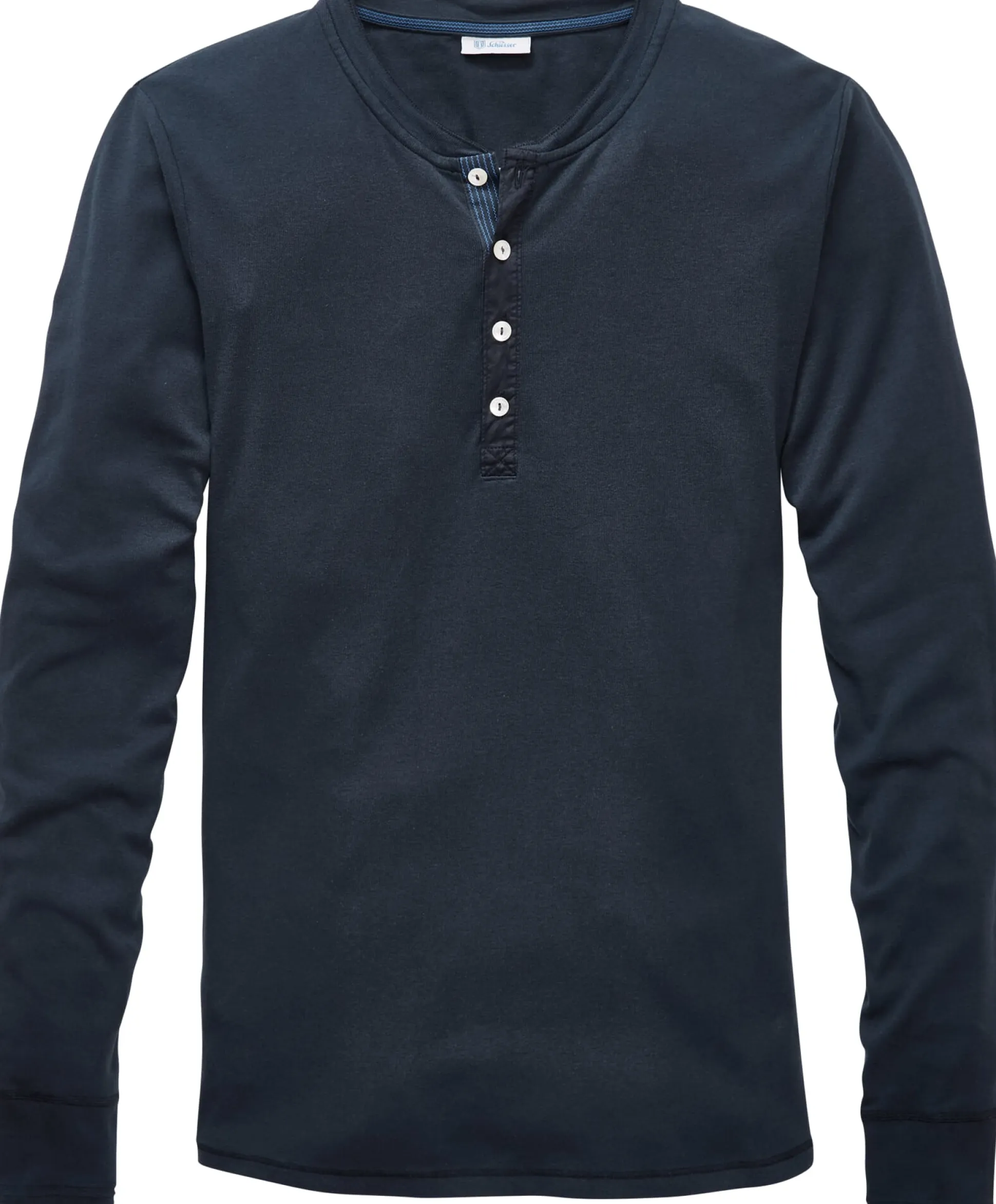Herren-Henley-Shirt Langarm