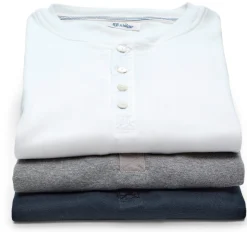 Herren-Henley-Shirt Langarm