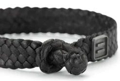 Herren-Lederarmband geflochten