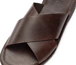 Herren-Lederpantolette