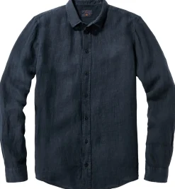 Herren-Leinenhemd vorgewaschen