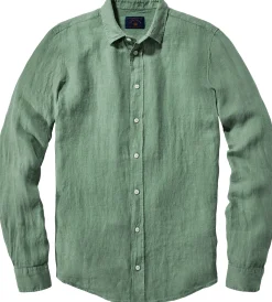 Herren-Leinenhemd vorgewaschen