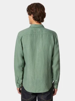 Herren-Leinenhemd vorgewaschen