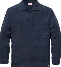 Herren-Leinenschlupfhemd