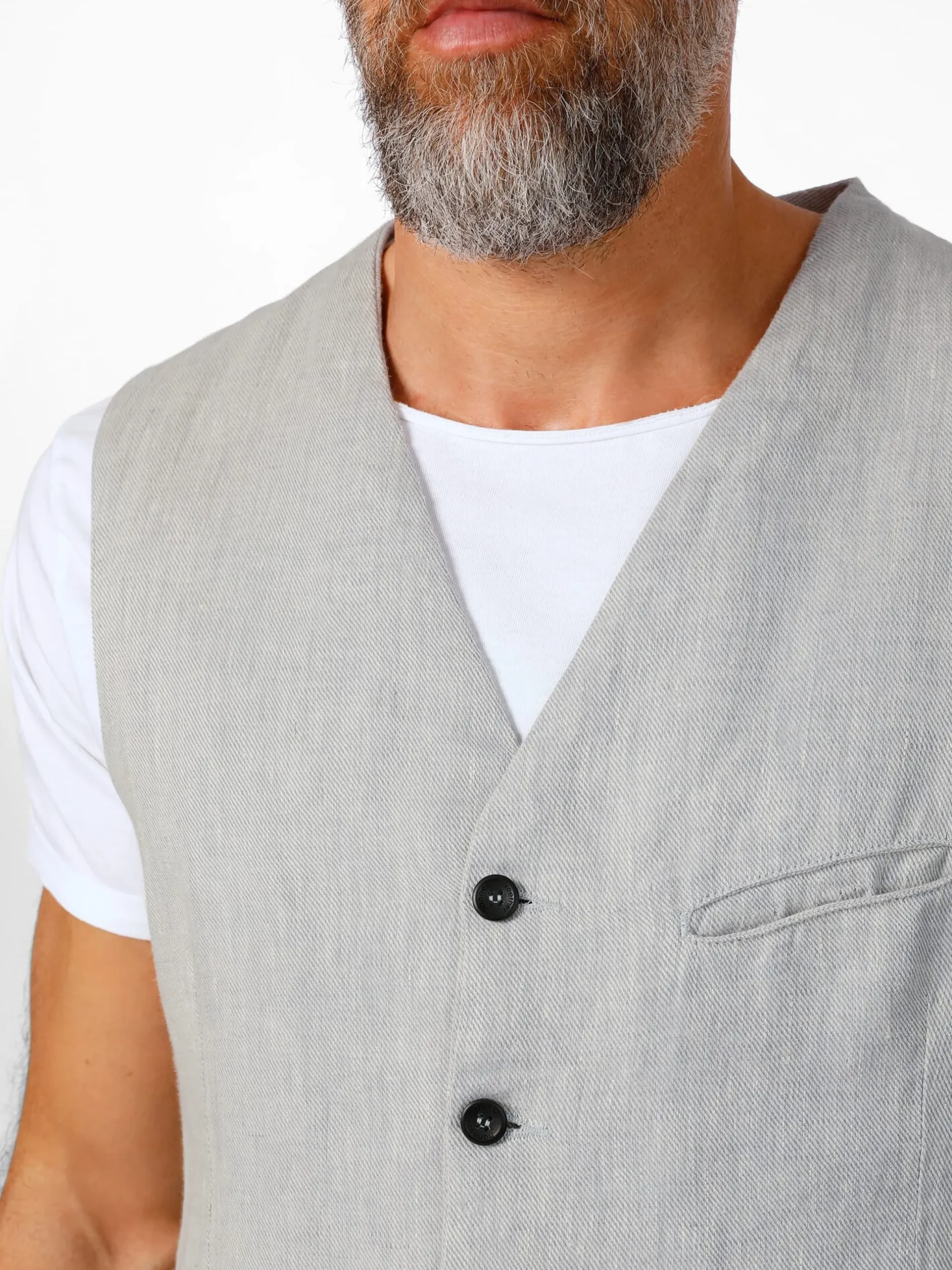 Herren-Leinenweste