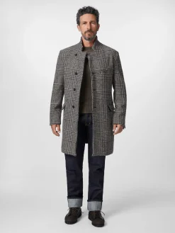 Herrenmantel gemustert