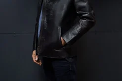 Herren-Pferdelederjacke Pull-up