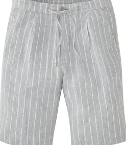 Herrenshorts Leinen gestreift