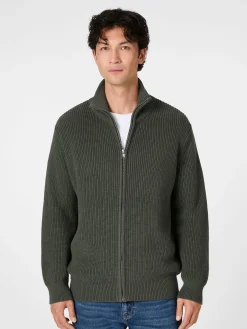 Herren-Strickjacke mit Zip