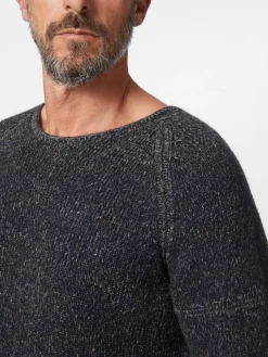 Herren-Strickpullover meliert