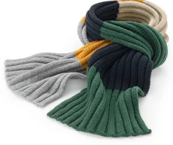 Herren-Strickschal, Multicolor