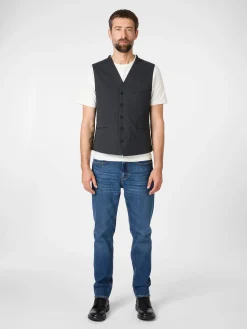 Herrenweste Strukturstreifen