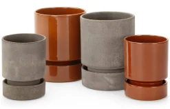 Hoff Übertopf mit Untersetzer