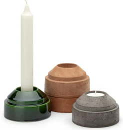 Hoff Terrakotta-Kerzenhalter stapelbar