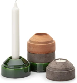 Hoff Terrakotta-Kerzenhalter stapelbar