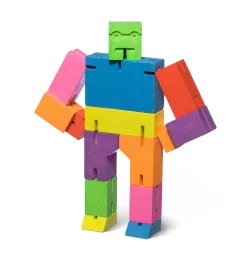 Holzfigur Cubebot