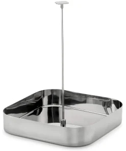 Italienisches Pendeltablett Edelstahl
