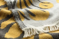 Jacquard-Wolldecke Merino-Baumwolle