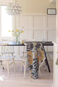 Jacquard-Wolldecke Merino-Baumwolle