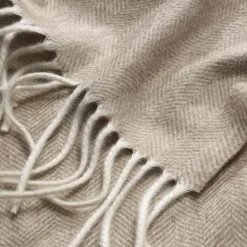 Kaschmirdecke Fischgrat