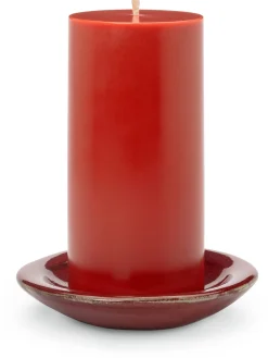 Kerzenteller handgetöpfert