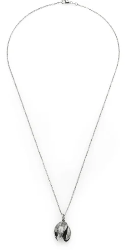 Kette mit Anhänger Blütenkelch, Silber