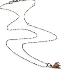 Kette mit Anhänger Marienkäfer emailliert, Rot