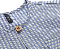 Kinder-Kurzarmshirt Baumwolle gestreift