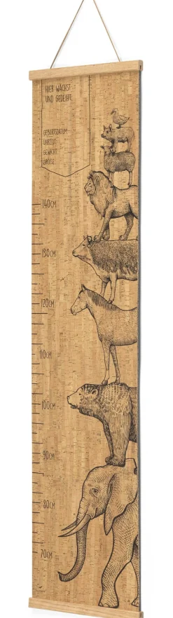 Kinder-Messlatte Kork