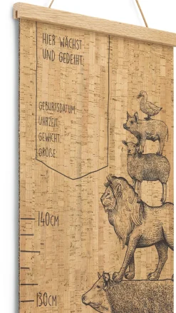 Kinder-Messlatte Kork