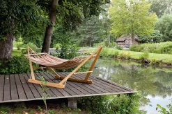 Klappbarer Hängemattenständer Eschenholz Natur