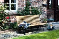 Klassische Lattenbank Eichenholz