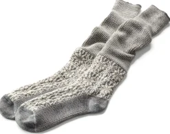 Kniestrumpf Jacquard Schurwolle