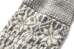 Kniestrumpf Jacquard Schurwolle