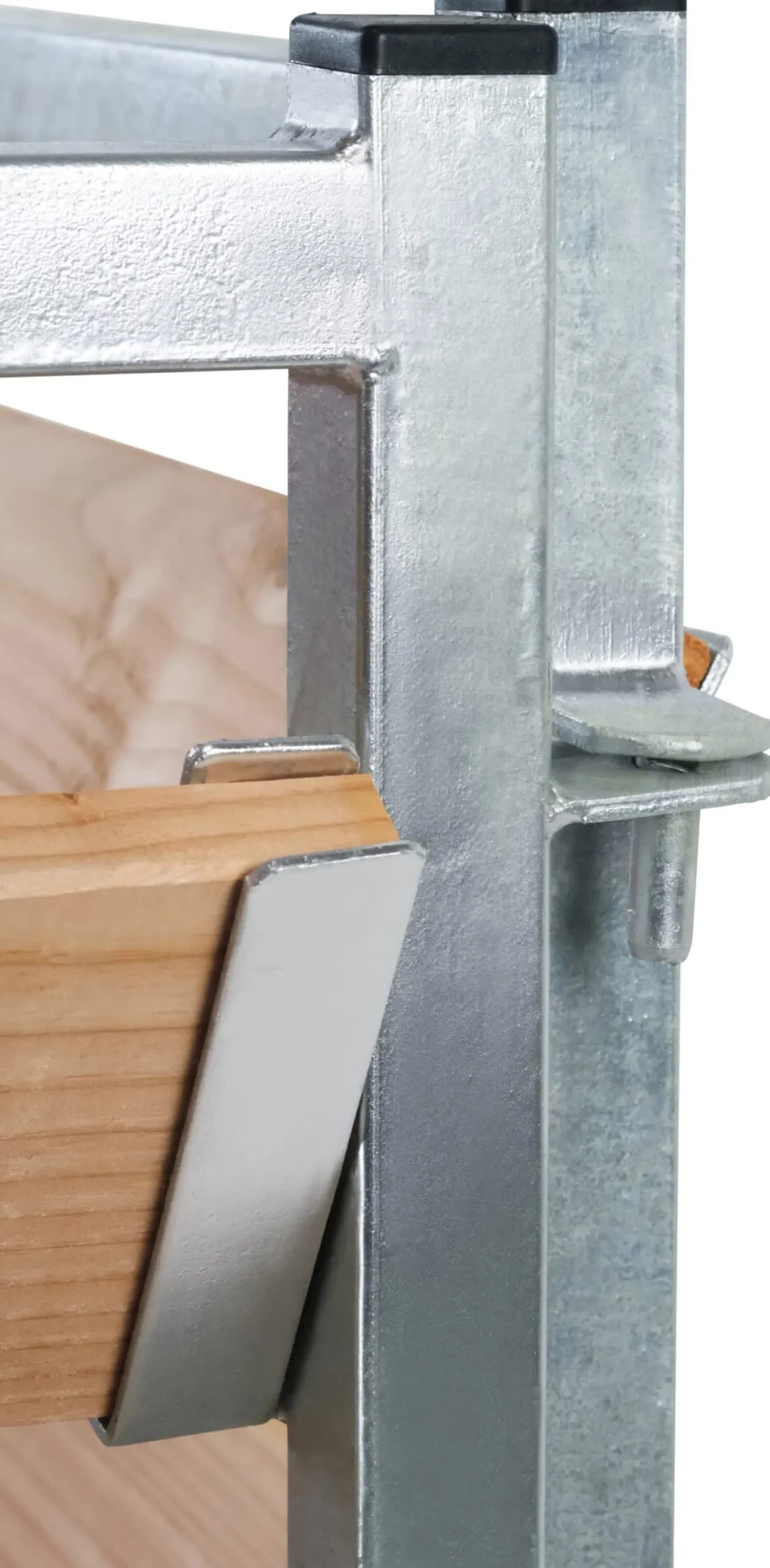 Kompostkiste Stahl verzinkt, Lärchenholz