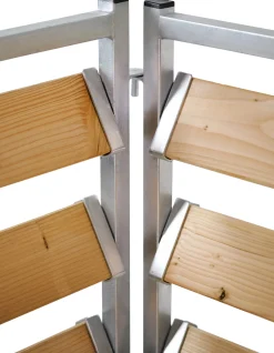 Kompostkiste Stahl verzinkt, Lärchenholz