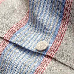 Kopfkissenbezug Leinen gestreift