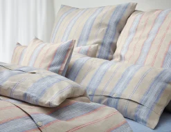 Kopfkissenbezug Leinen gestreift