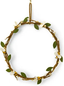 Kranz Filz Bienen und Weidenkätzchen