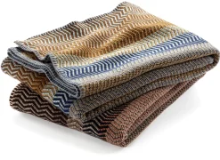 Lammwolldecke Naturtöne Fri