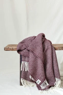 Lammwolldecke Zickzack-Streifen Kattefot