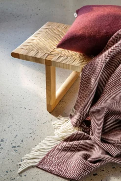 Lammwolldecke Zickzack-Streifen Kattefot