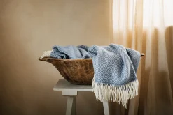 Lammwolldecke Zickzack-Streifen Kattefot