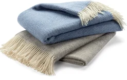 Lammwolldecke Zickzack-Streifen Kattefot