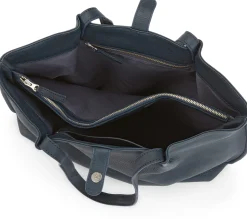 Ledershopper, dunkelblau