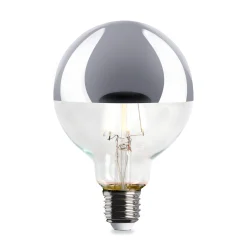 LED-Kopfspiegellampe Globe, Chrom